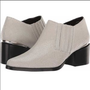 Steve Madden Korral Embossed Snake Bootie Gray 6.5
